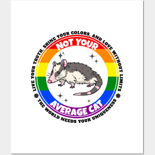 LGBTQIA+ Opossum Pride Posters and Art